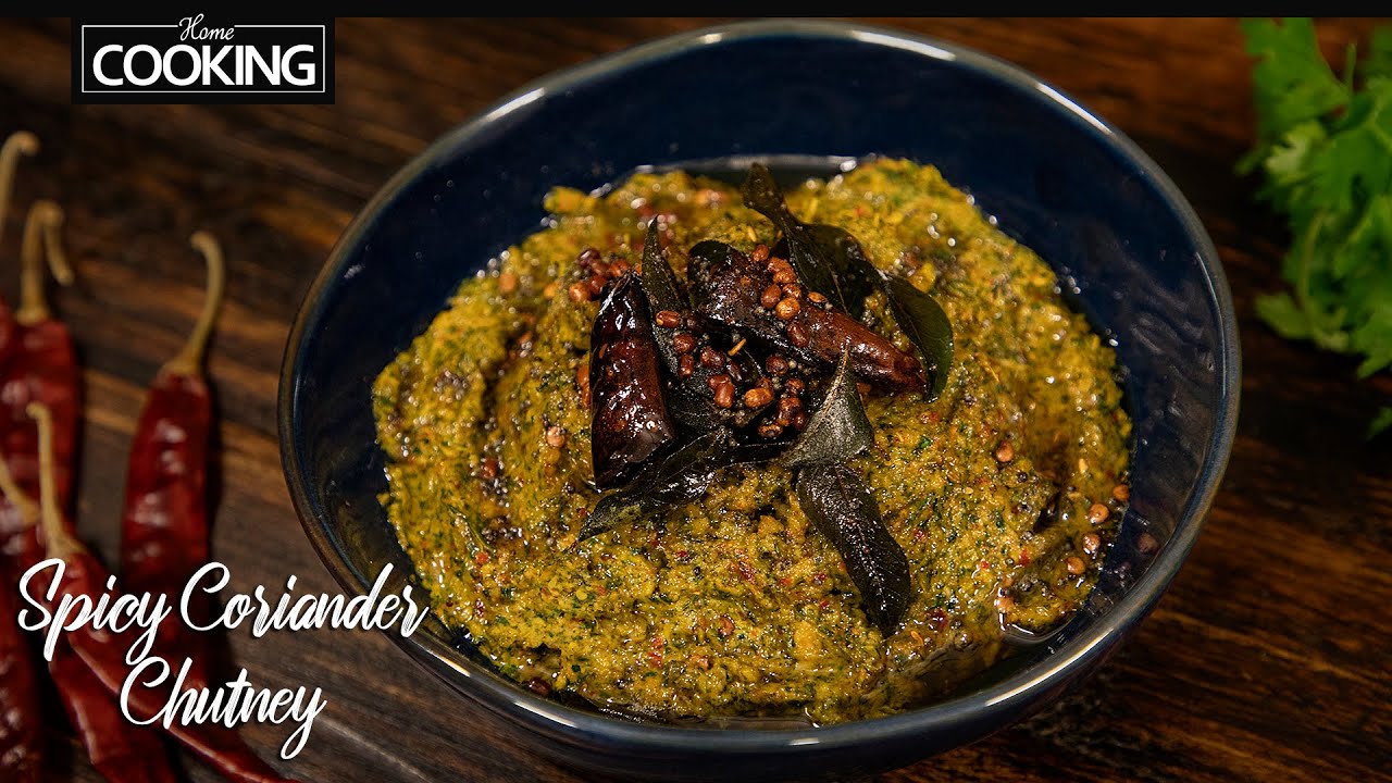 Spicy Coriander Chutney | Kothamalli Thogayal | Coriander Chutney for Rice | Easy Side Dishes