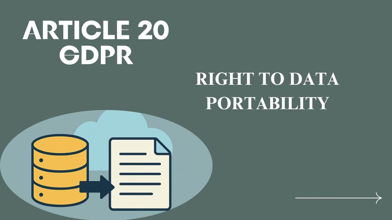 Right to Data Portability Explained Simply #gdpr #privacyfirst #cipp #education #dataprotection #yt