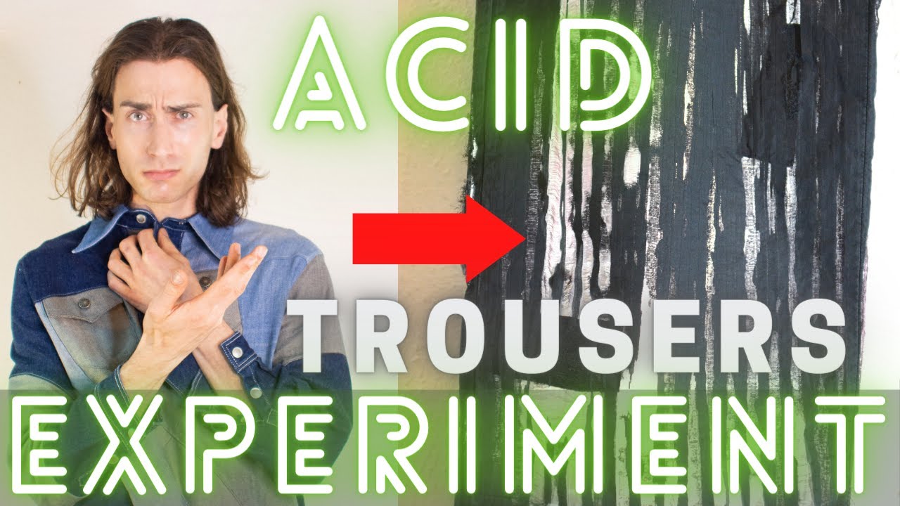 DIY Acid Burned Textiles▶Use This Trick to Create Distressed Fabrics (DIY FABRIC MANIPULATION IDEAS)