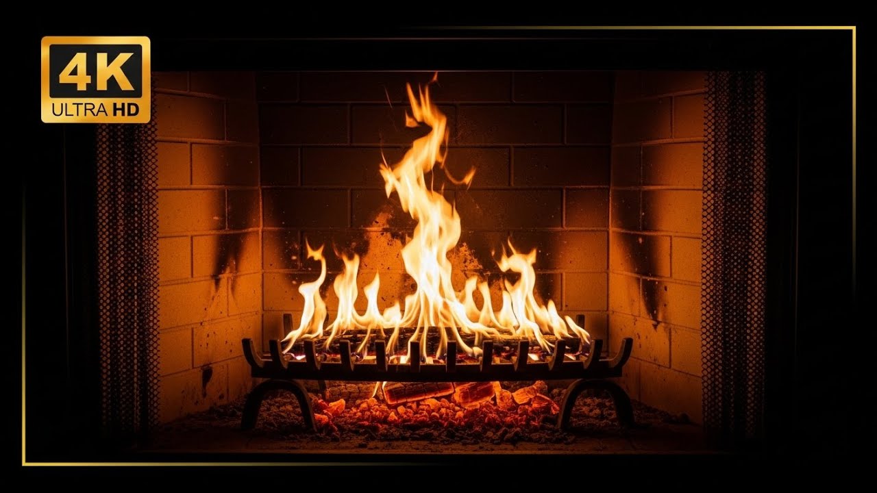 🔥 The Perfect Cozy Fireplace 4K ULTRA HD. Relaxing Crackling Fire for Every Moment