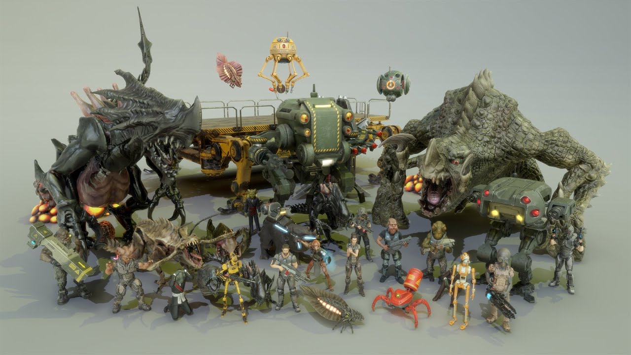Sci Fi Characters Mega Pack Vol 1 Showcase