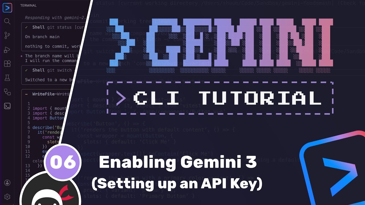 Учебное пособие по Gemini CLI №6 — Добавление ключа API