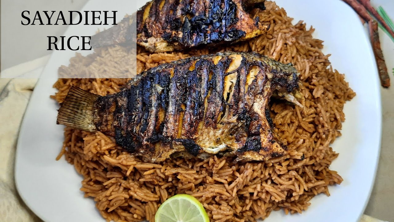 SAYADIEH RICE| Fish |Labanese rice dish | Authentic | Snozzberry