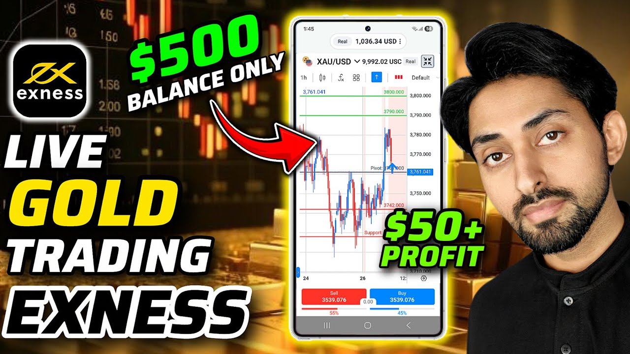 Gold Trading Live Profit on Exness with Just $500 | XAUUSD Live Trading