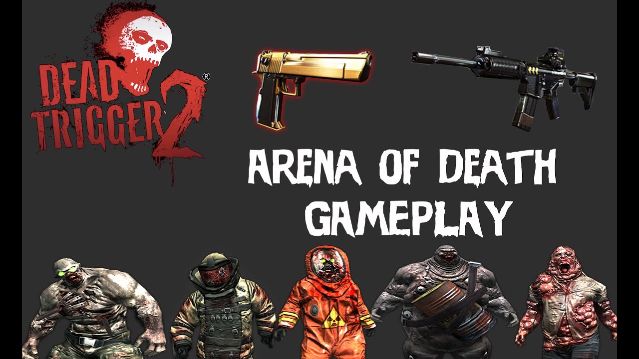 Dead Trigger 2 - Arena of Death - M4 / Golden Desert Eagle Gameplay