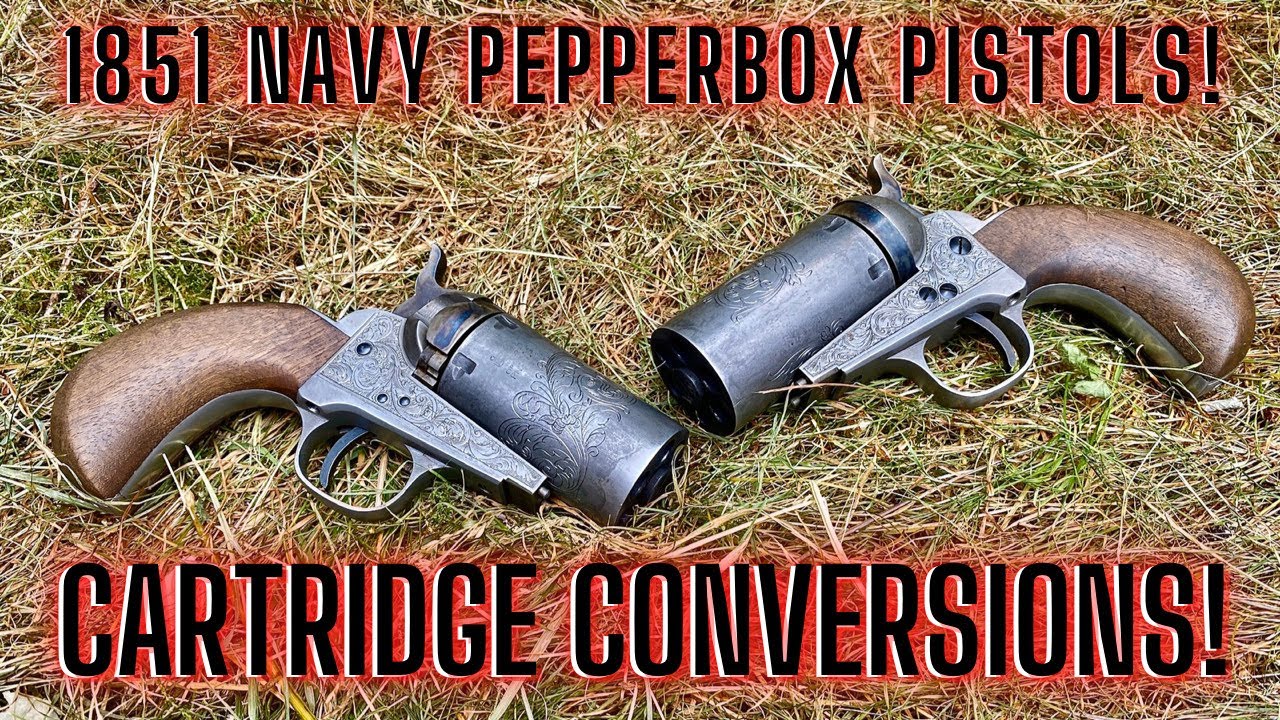 1851 Navy Pepperbox Pistols Custom Conversions with Engraving by Willy B. Infamous!