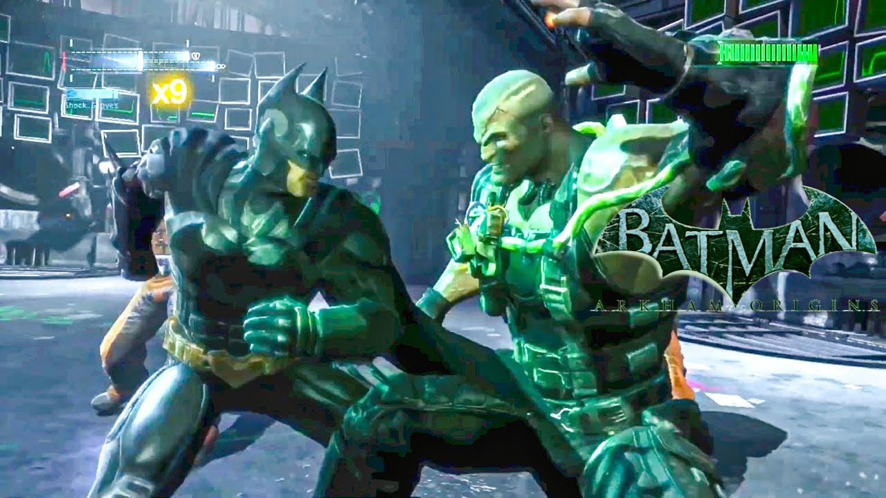 Batman vs TN-1 Bane and stops Joker with Injustice Suit - Batman Arkham Origins (2013)