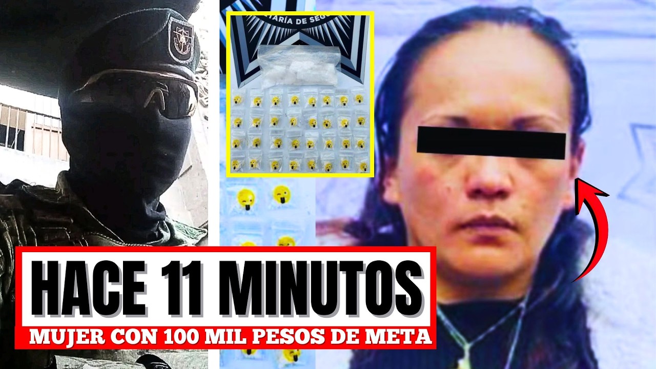 MURCIÉLAGOS DETIENEN a MUJER con 100 MIL PESOS de META en EDOMEX: OPERATIVO ARGOS