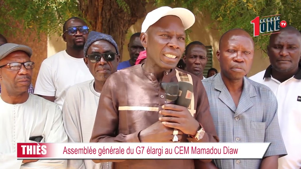 Thiès : Assemblée générale du G7 élargi au CEM Mamadou Diaw