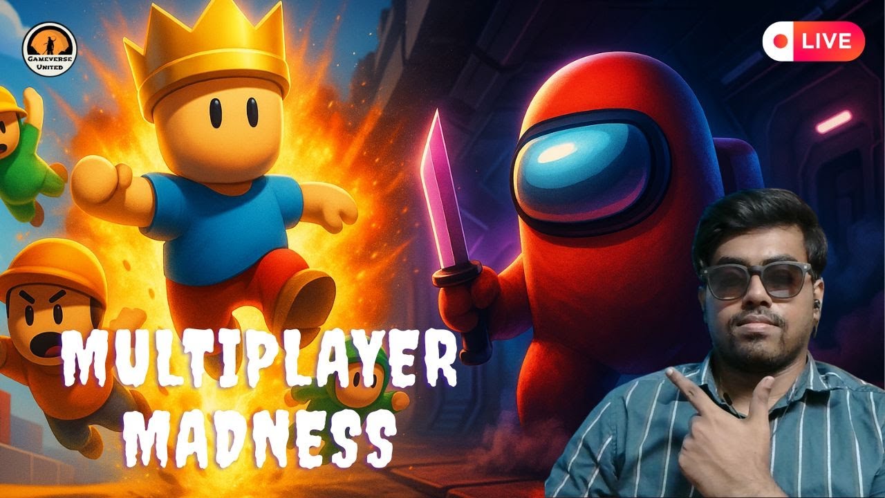 🔥 STUMBLE GUYS + AMONG US LIVE 🔴 Full Entertainment | Gameverse United #stumbleguyslive #amonguslive