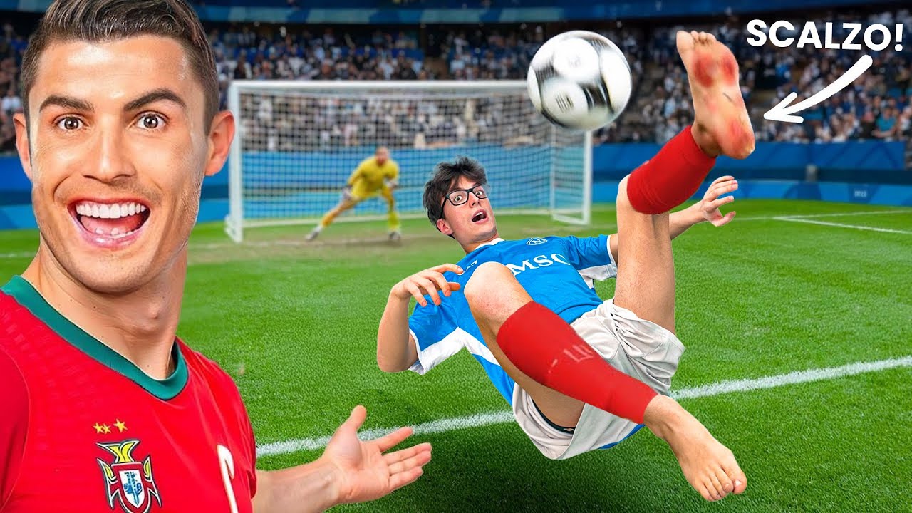 Ricreo i GOAL più FAMOSI del CALCIO ma a PIEDI NUDI!