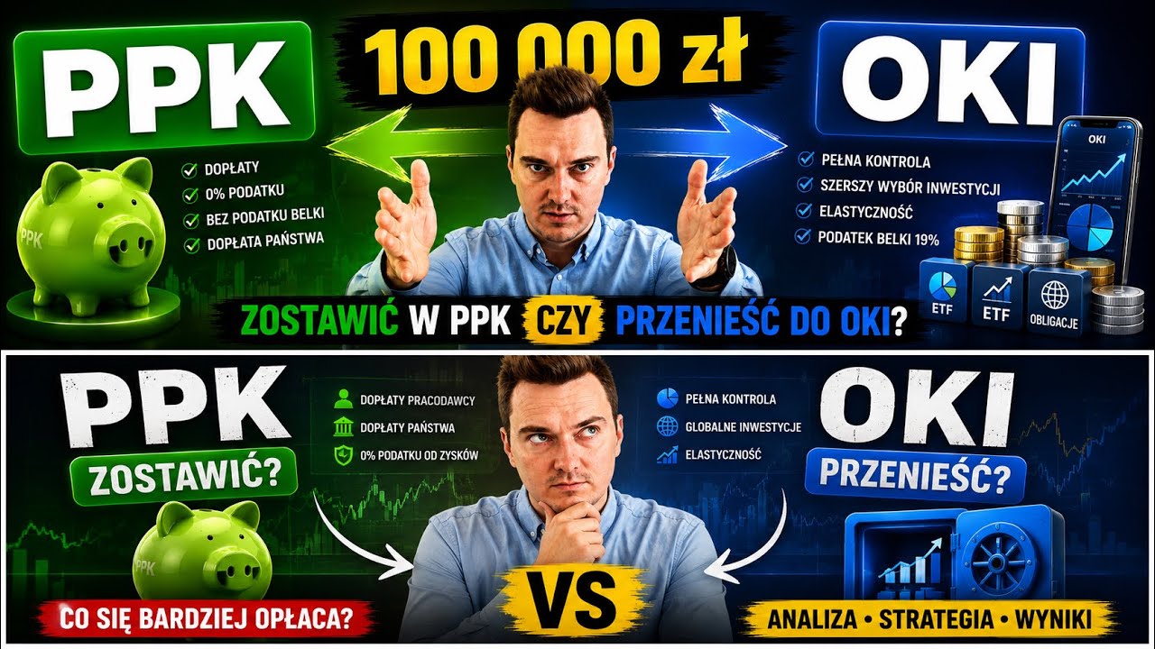 PPK: Wypłacić, Zostać, czy przenieść do OKI? Strategia optymalizacji 100k PLN