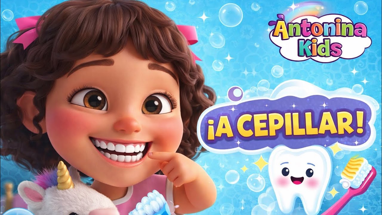 Cepilla tus dientes - canciones infantiles | Antonina kids 