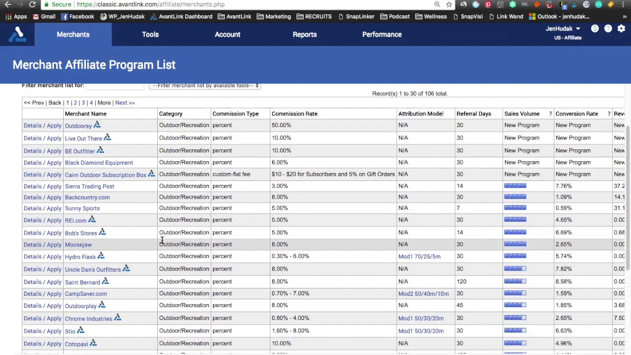 AvantLink Affiliate Interface Training