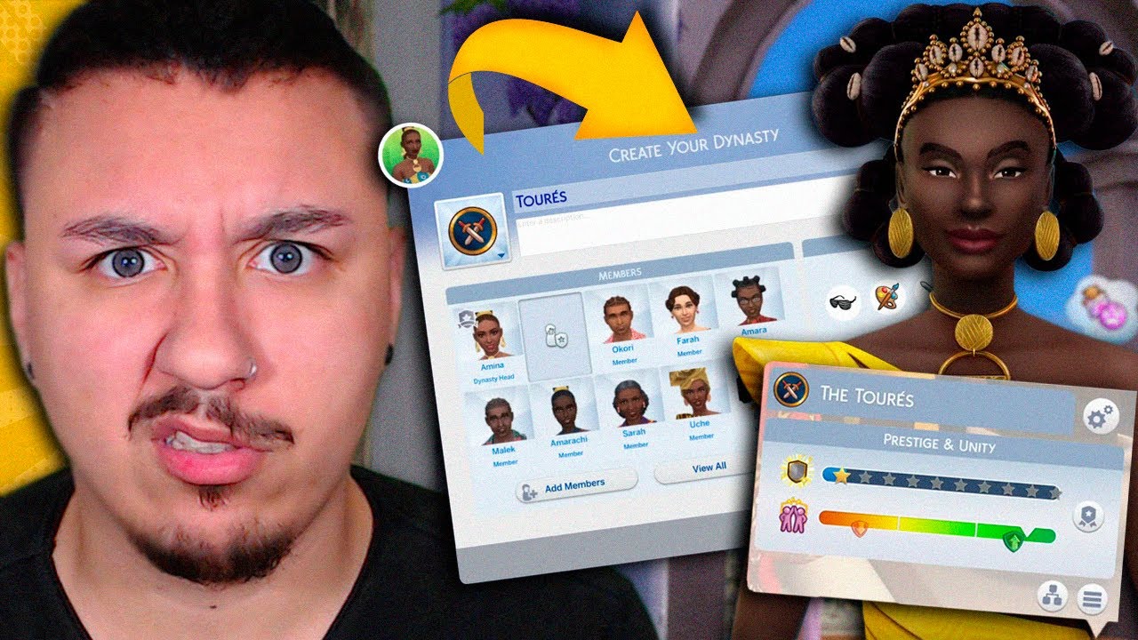 🚨 DINASTIA, HERDEIROS, ESCÂNDALOS e MAIS - GAME PLAY NOVA EXPANSÃO THE SIMS 4 TRONO e GLÓRIA