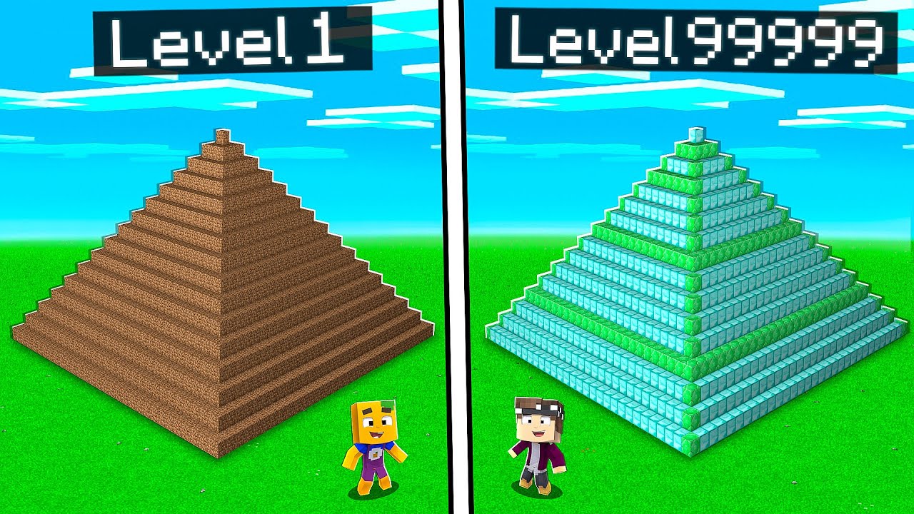1€ FALLEN PYRAMIDE vs. 10.000€ FALLEN PYRAMIDE in Minecraft!