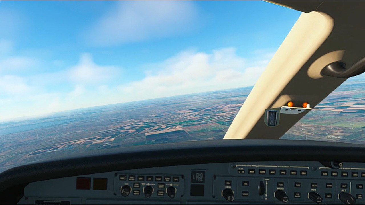 MSFS 2020 ve VR: Budapešť (LHBP) - Vídeň (LOWW)