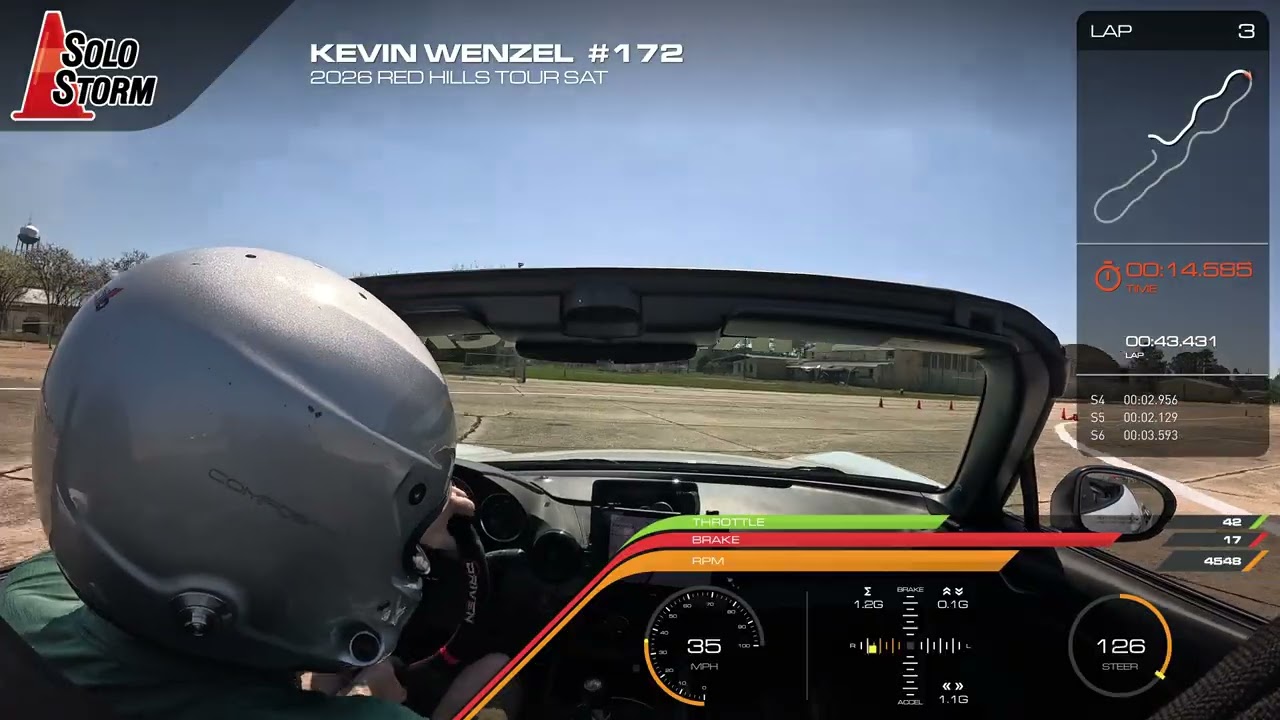 2026 SCCA Red Hills National Tour Saturday—Kevin Wenzel AST #172 (2019 Miata)