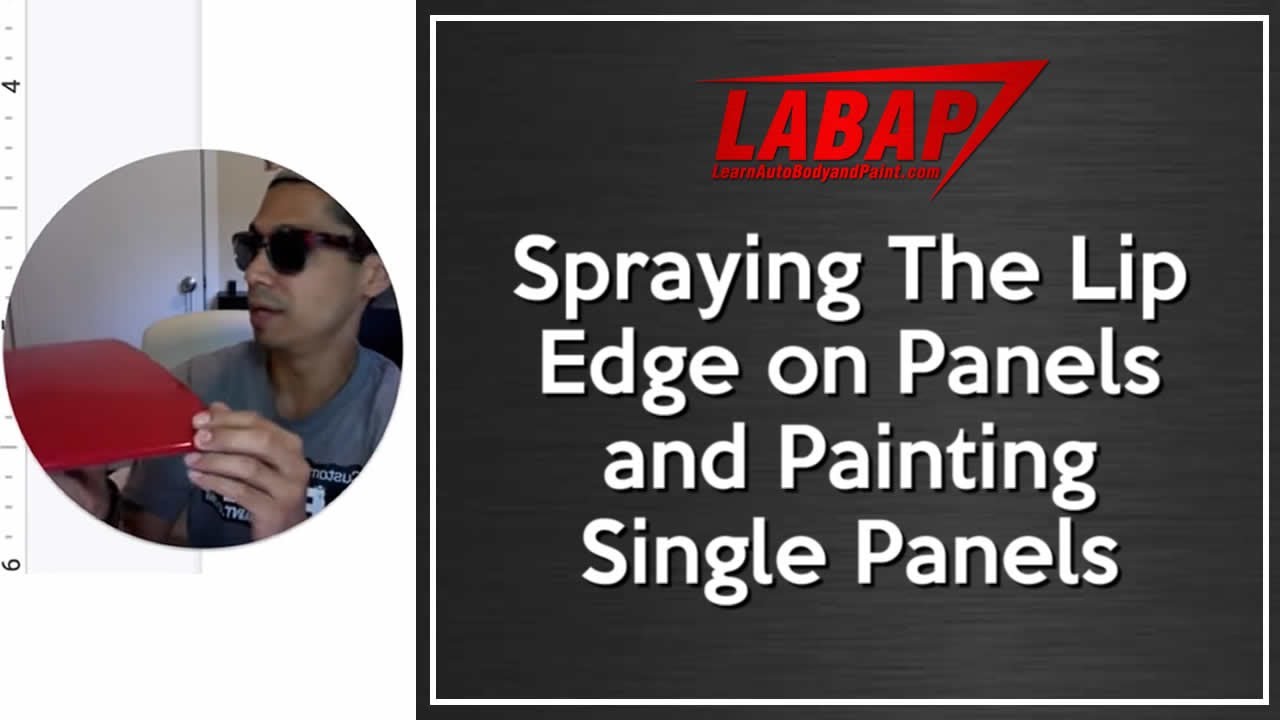Spraying The BAND (lip edge) on Panels and Painting Single Panels 🚗