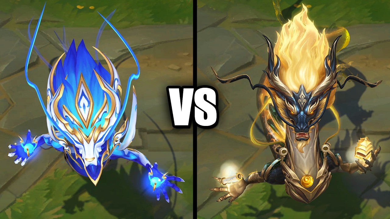 Divine Architect Porcelain Aurelion Sol vs Porcelain Aurelion Sol Skins Comparison