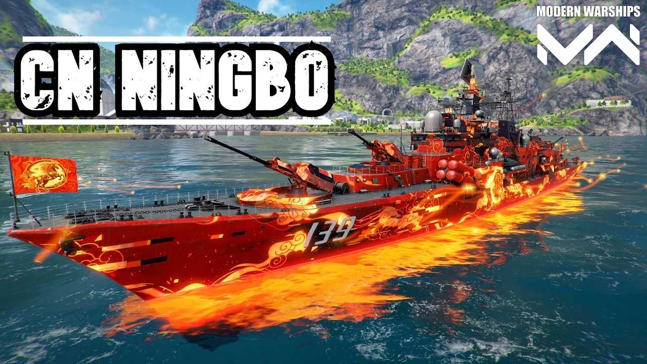 CN Type 956EM Ningbo | 4x Meriam + Ability Smoke Sudah SINTING | Modern Warships