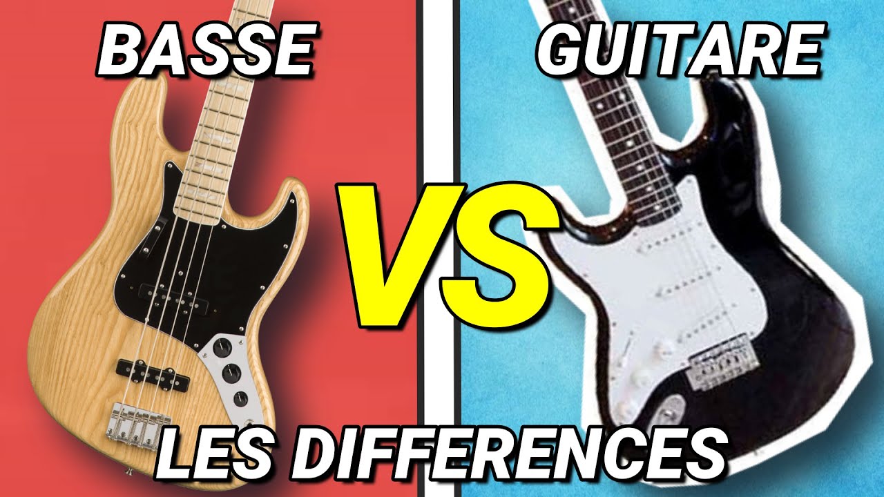 5 DIFFERENCES entre la GUITARE et la BASSE