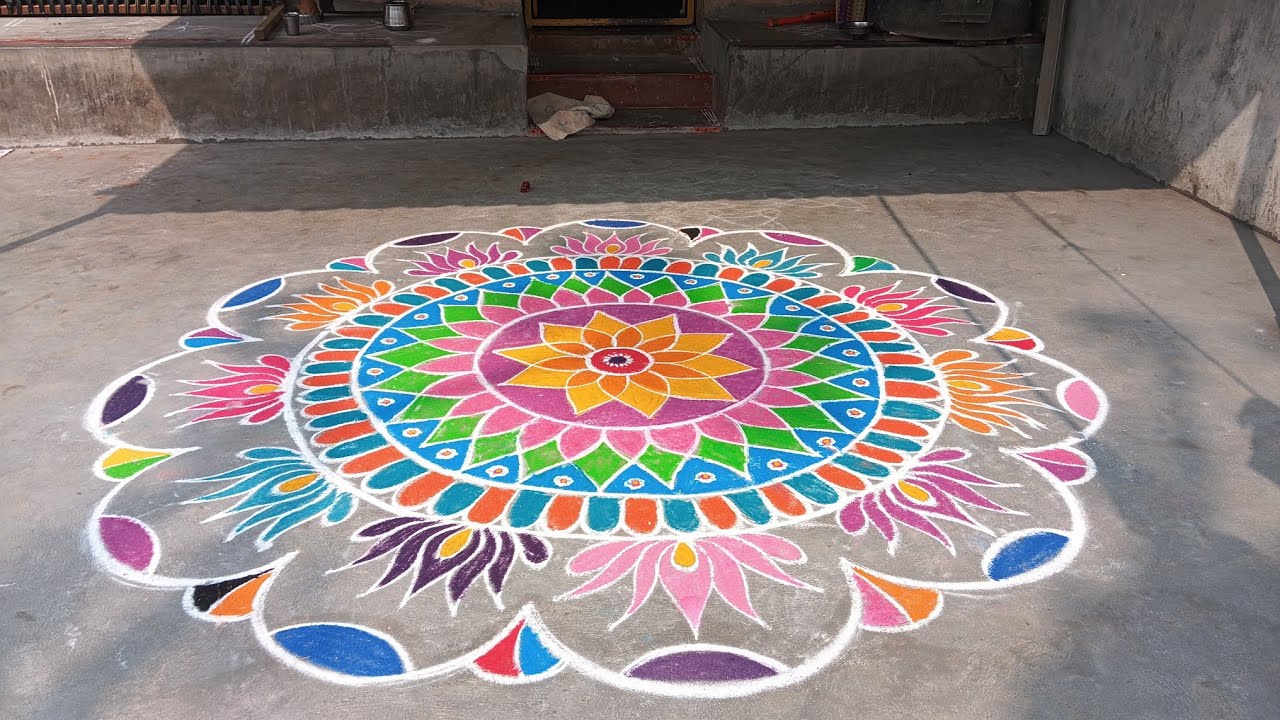 கிராமத்தில் மாட்டுப் பொங்கலின் அழகு #mattupongalkolam #happypongal #nature #viral #video 