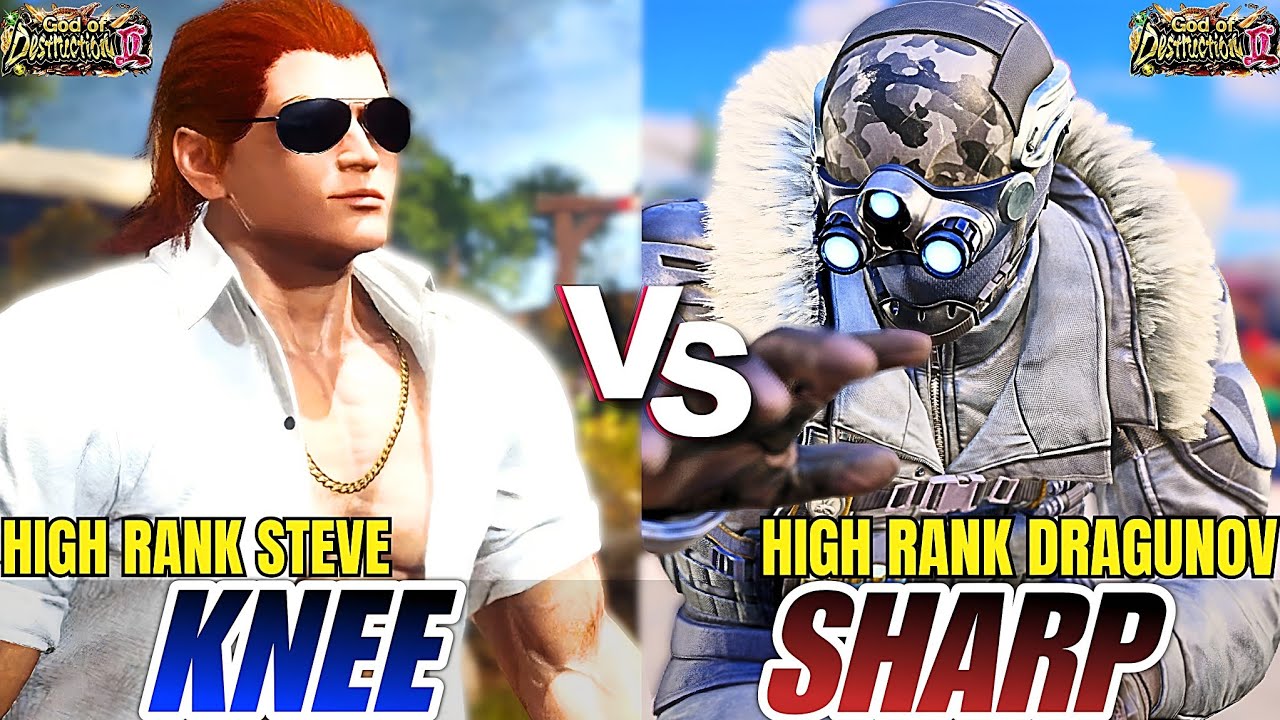 Tekken 8 - Knee (Steve) vs Sharp (Dragunov) | High Level Ranked Matches