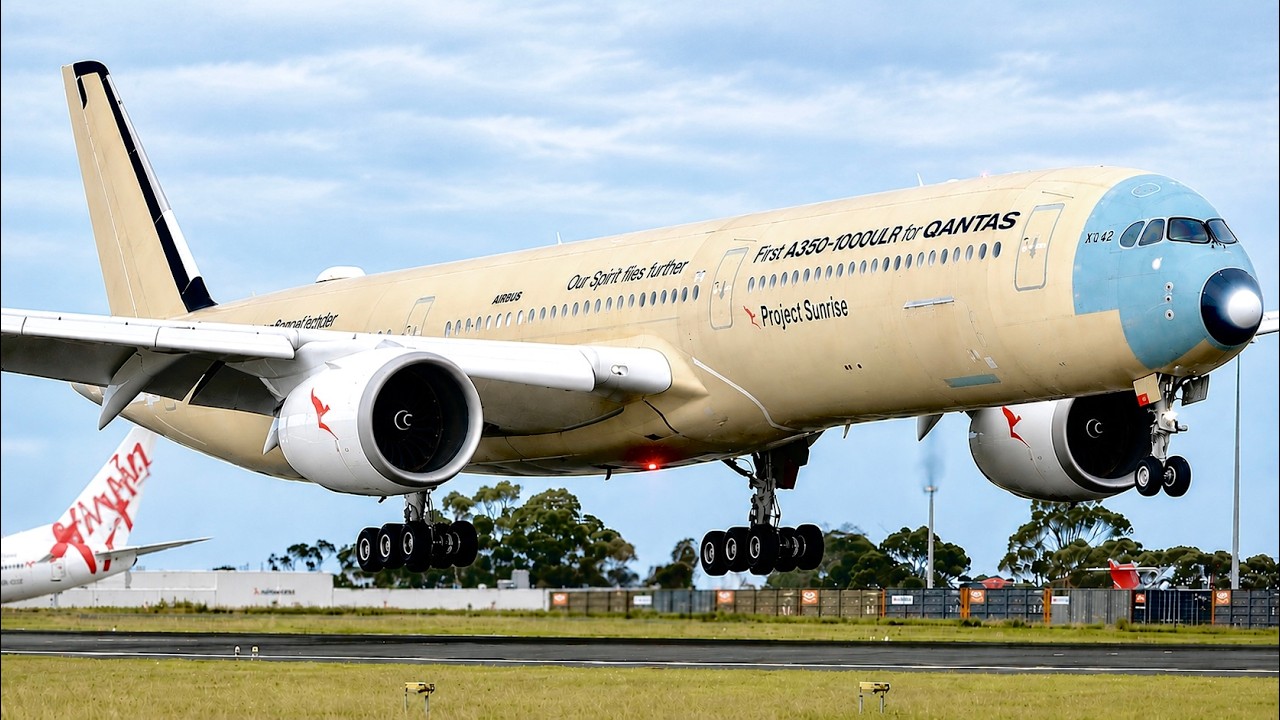 ✈️ FIRST Qantas A350-1000ULR Flight from Toulouse to Australia | Project Sunrise Begins!