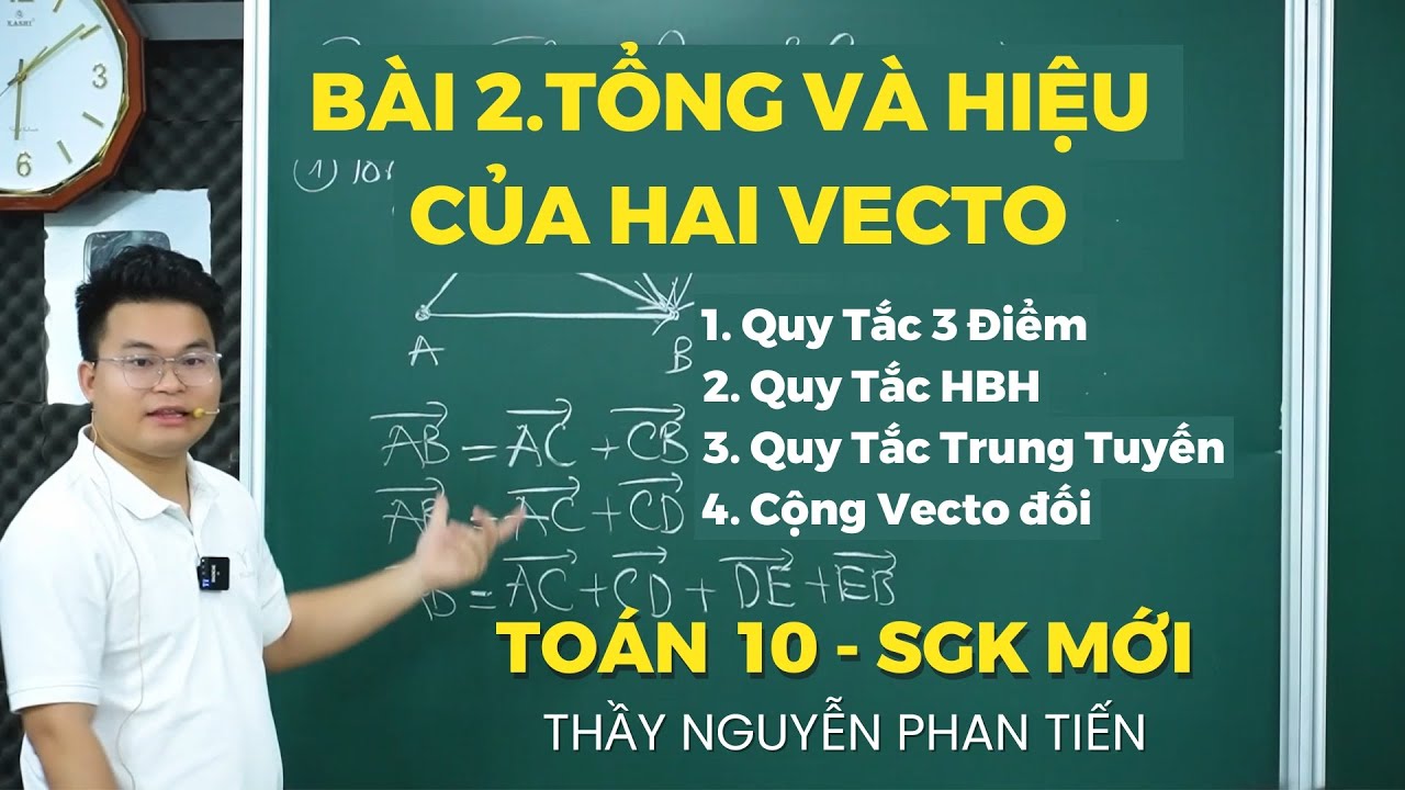Bài 2. Tổng và Hiệu của Hai Vecto - Toán 10 (Sgk Mới) || Thầy Nguyễn Phan Tiến