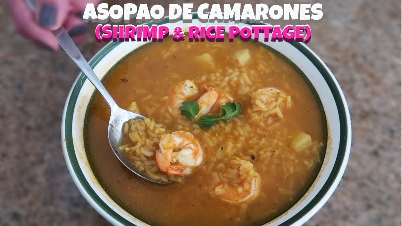 How To Make Asopao De Camarones (Shrimp & Rice Soup)