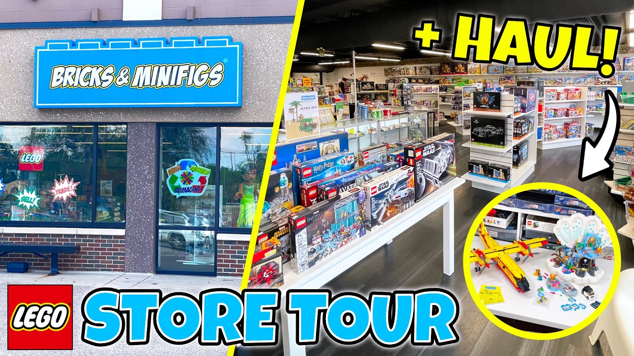 RARE & USED LEGO + LEGO HAUL | Tour of the Bricks & Minifigs LEGO Store in Kalamazoo