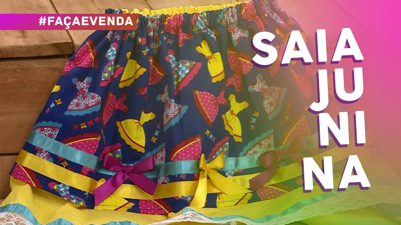 Saia para festa junina por Paula Corrêa