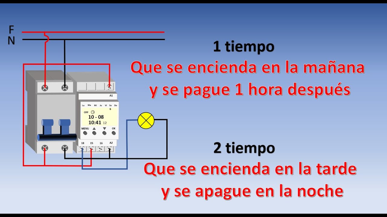 ¿Cómo programar 2 tiempos en temporizador semanal?