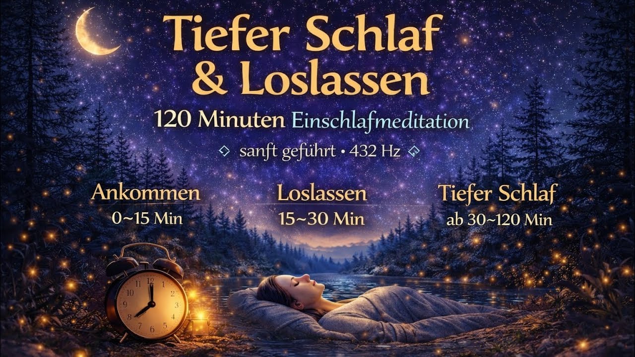 Tiefer Schlaf & Loslassen 🌙 120 Minuten sanfte Einschlafmeditation
