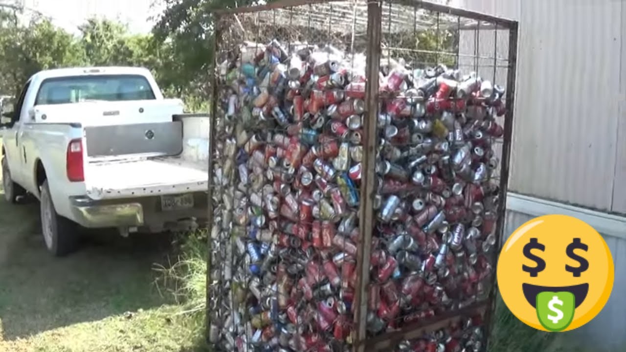 Aluminum Cans going to the scrap yard