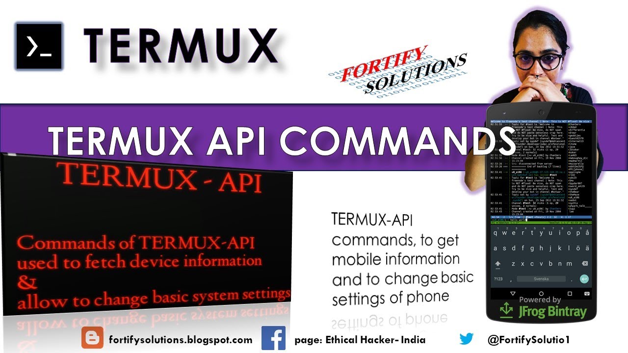 TERMUX-API commands, to get mobile information and to change basic settings of phone