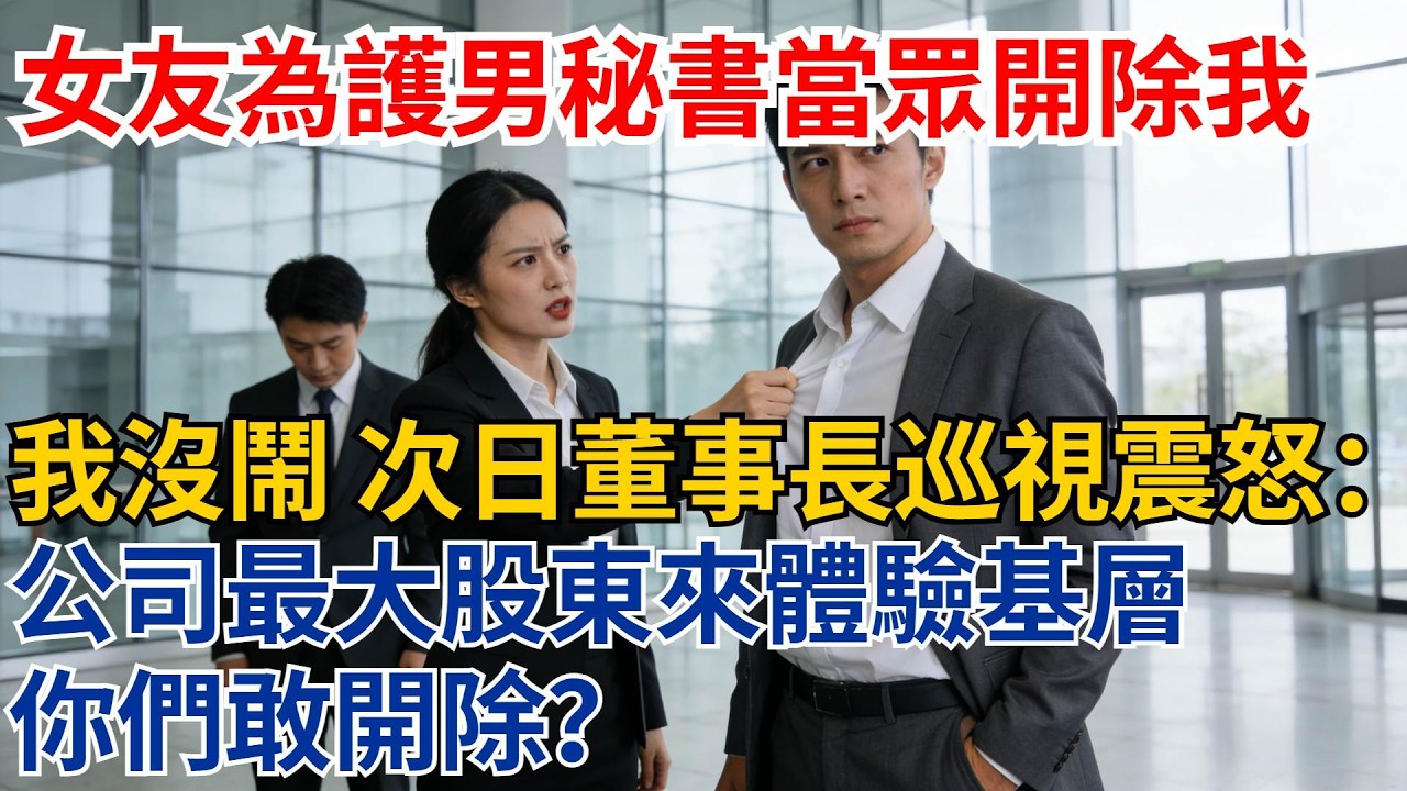 女友為護男秘書當眾開除我，我轉身離開。次日董事長巡視震怒：公司最大股東來體驗基層，你們敢開除？【都市際遇】#都市情感#情感故事#妻子出軌#出軌故事#婚姻背叛#反轉劇情