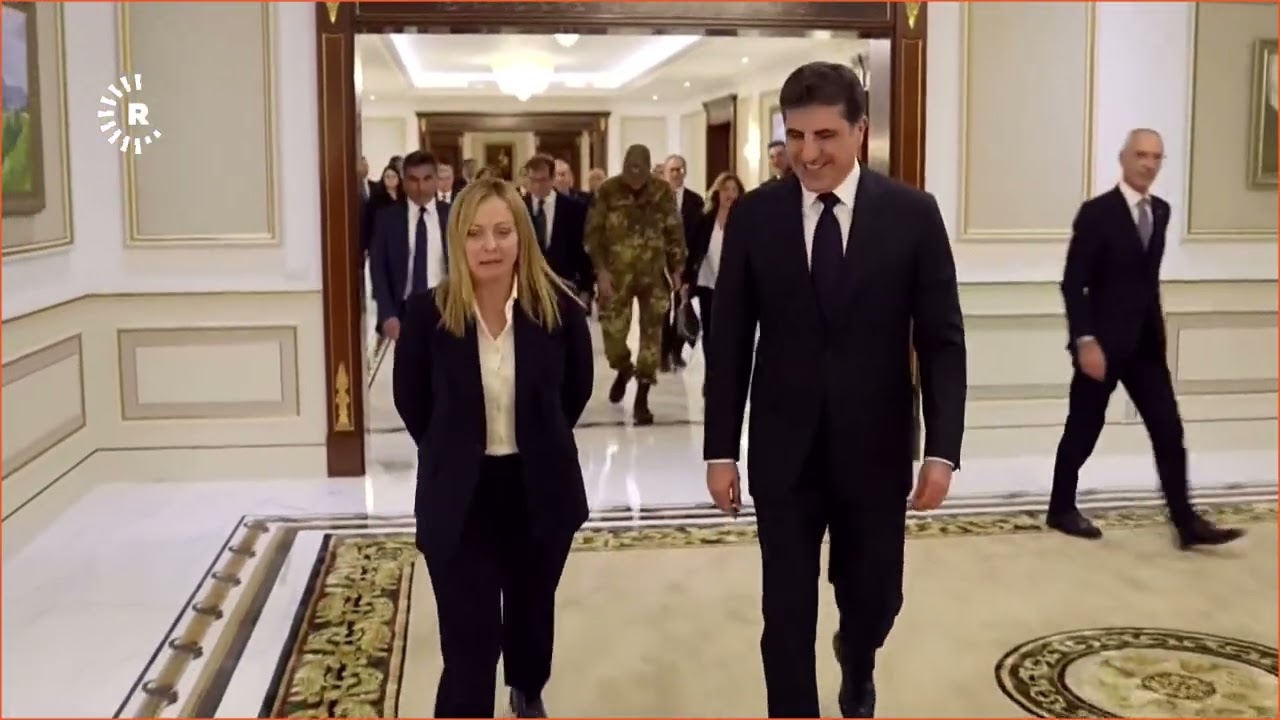 ئيس إقليم كوردستان #نيجيرفان_بارزاني يجتمع مع رئيسة الوزراء الإيطالية #جورجيا_ميلوني في #أربيل