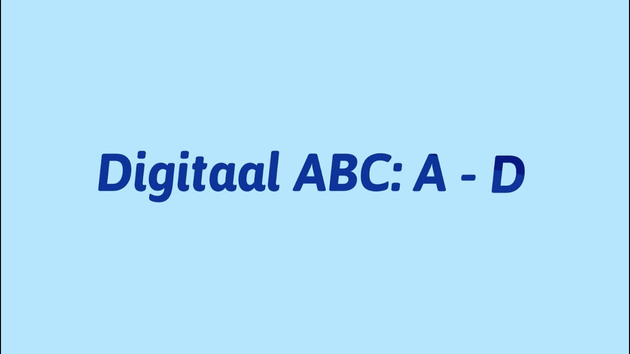 Het Digitale ABC: Deel 1 - Online les Vief vzw
