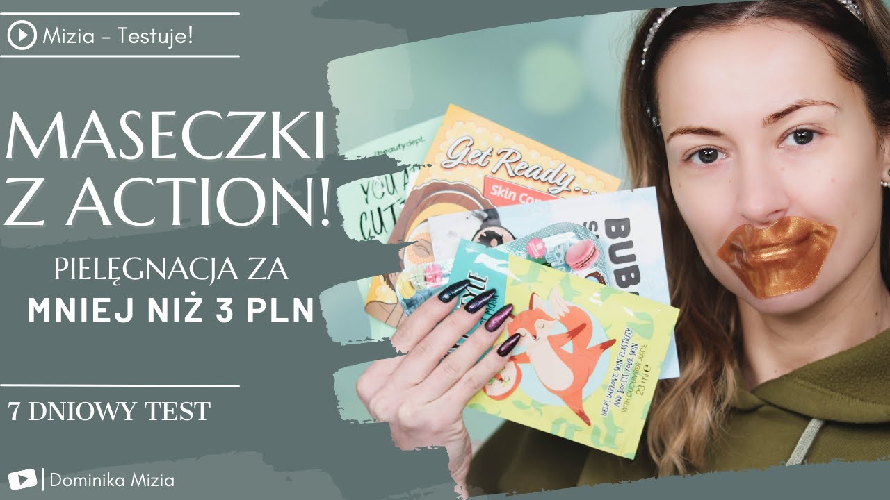WIELKI Test Masek z ACTION 🙆‍♀️  przez 7 dni TESTUJE Tanie Maski - *Pielęgnacja za 3 zł!*