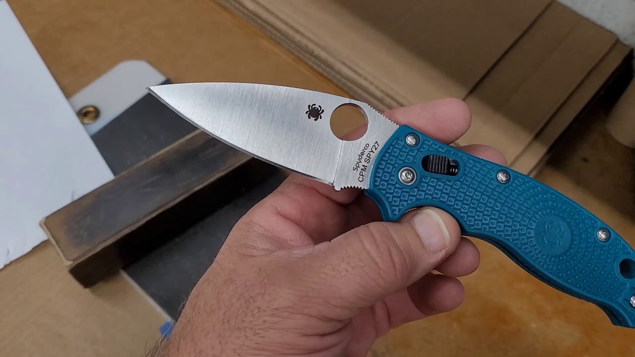 Тестирование стойкости режущей кромки SPY27 Spyderco Manix 2. На что способна эта новая сталь и н...