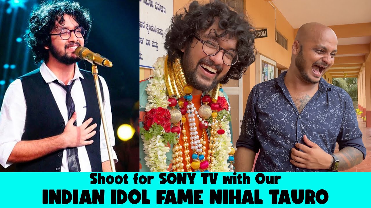 Shoot for SONY TV With our Indian Idol Fame  Nihal Tauro 😇