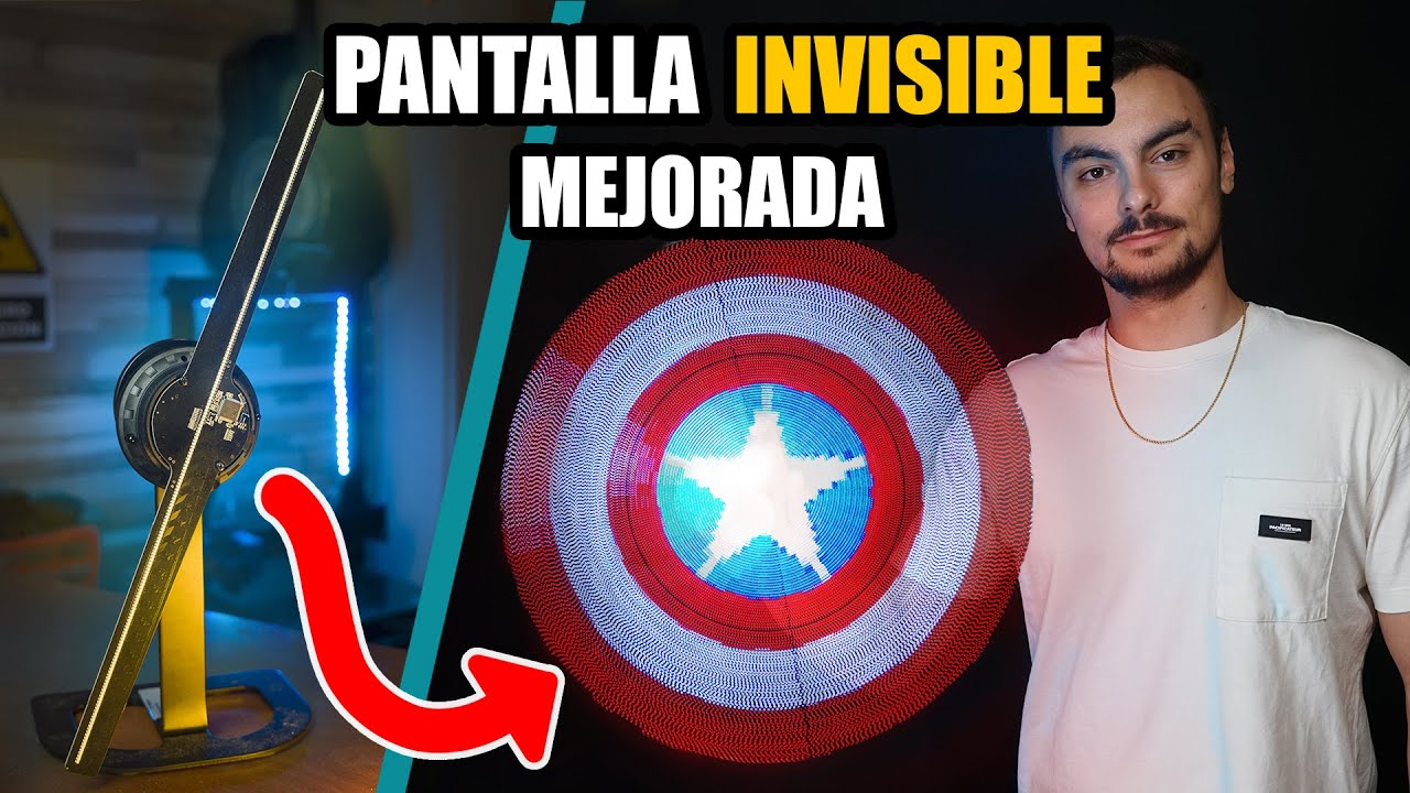 Pantalla Holográfica: Animaciones 3D Con SOLO Una Barra LED