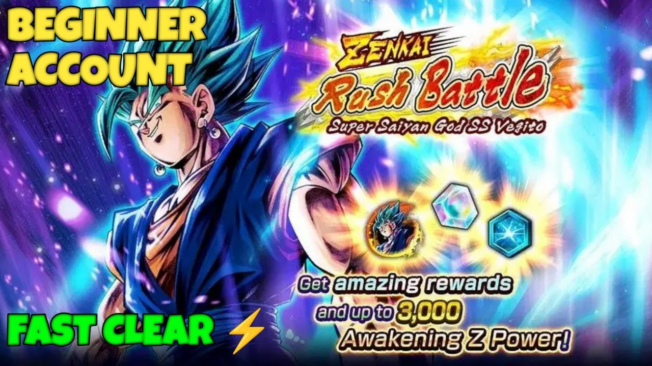 How to Clear ZENKAI Rush SSGSS VEGITO Fast with a Beginner Account 💥 | DB Legends Guide