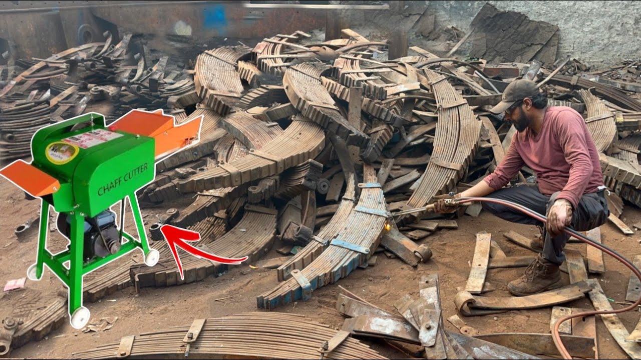 Recycling Process of Old Leaf Spring to Make Iron Rods | Metal Recycling