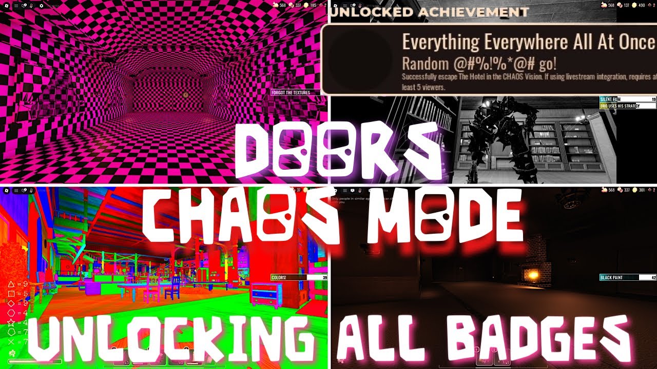 DOORS NEW CHAOS MODE UPDATE IS HELL... (How I got the Everything Everywhere all at once Badge)
