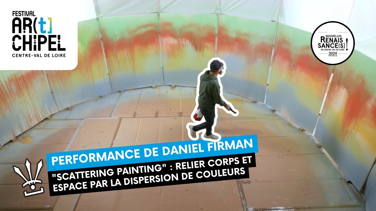 Festival ARtCHIPEL : quand Daniel Firman relie corps et espace par la dispersion de couleurs
