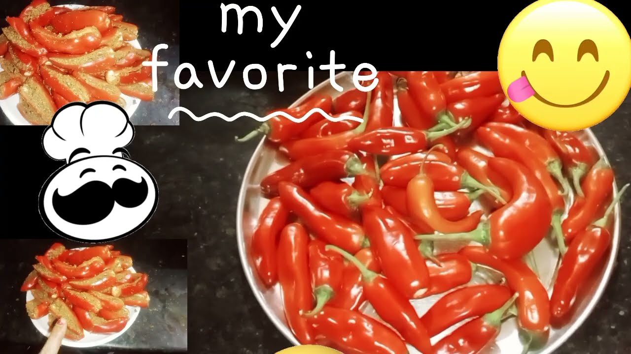 Bharwa Lal mirch ka Achar#easy recipe#yummy 😋🤤