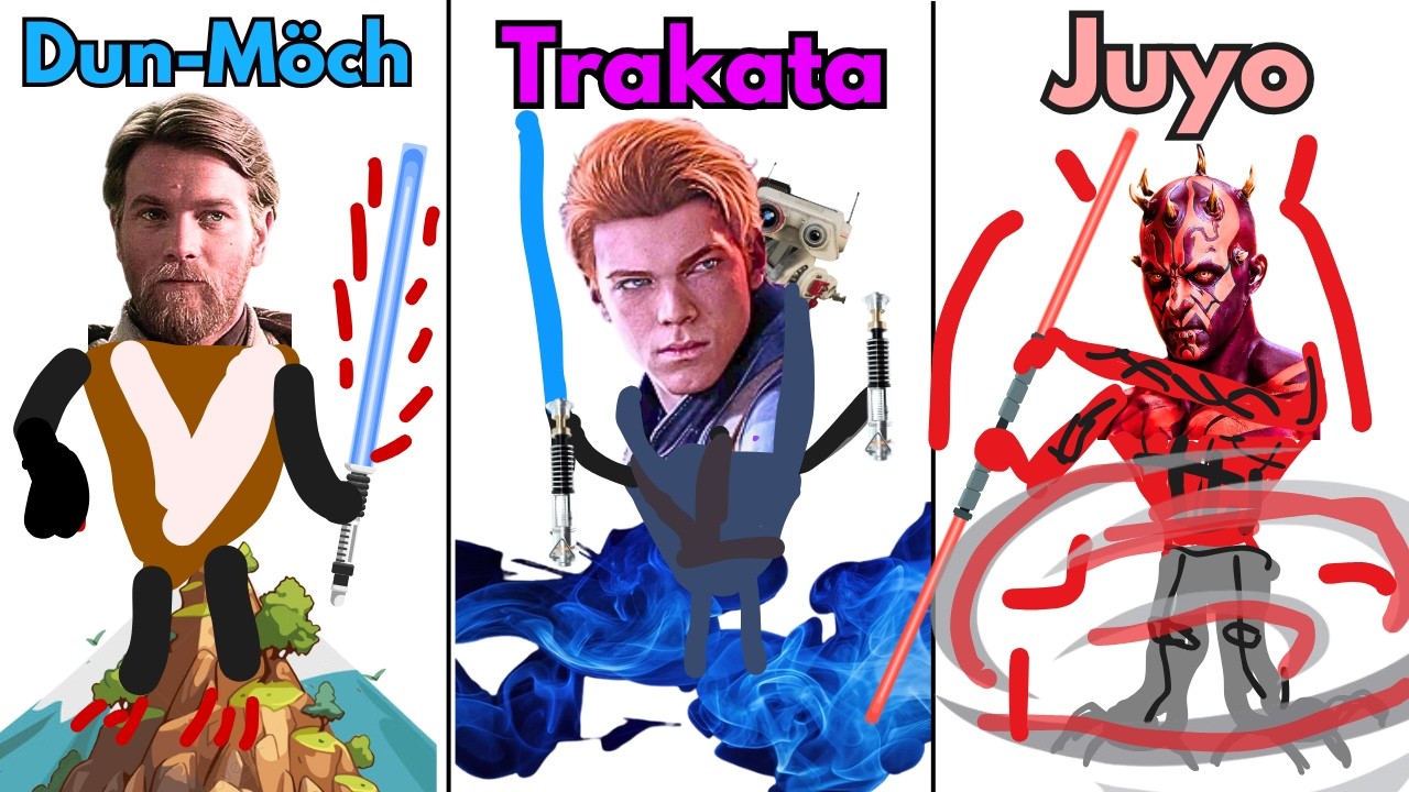 The 5 FORBIDDEN Lightsaber Forms EXPLAINED in Detail